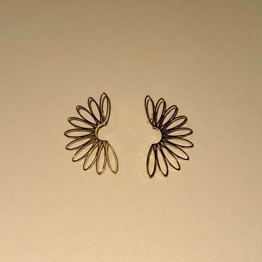 Flower earrings N862 - Picture 2 of 4